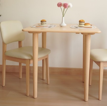 โต๊ะทานข้าวไม้ยางพาราแท้ 4 ที่นั่ง MAAI DESIGN  รุ่น HARU TABLE สีบีช_1